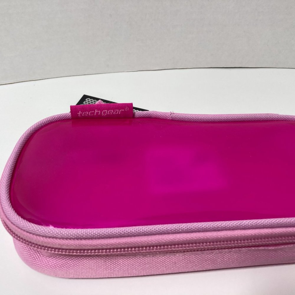 5 Pink Makeup Bag Pencil Case Zipper Organizer - Picture 5 of 12